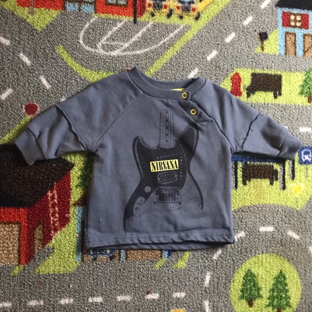 Nirvana long sleeve shirt 0-3 months unisex